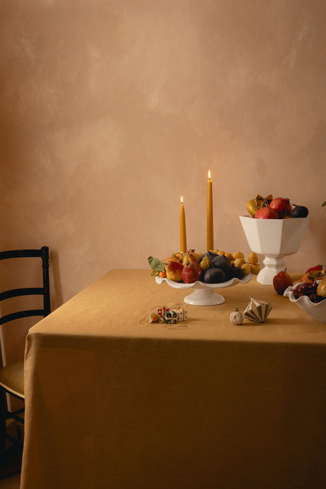 Classic Linen Tablecloth, Straw