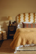 Thea Scalloped Bed Linen, White, Bedroom Lifestyle