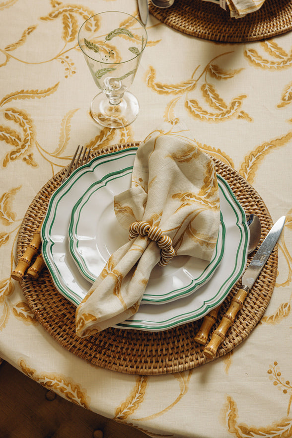 Rattan Round Placemat, Natural