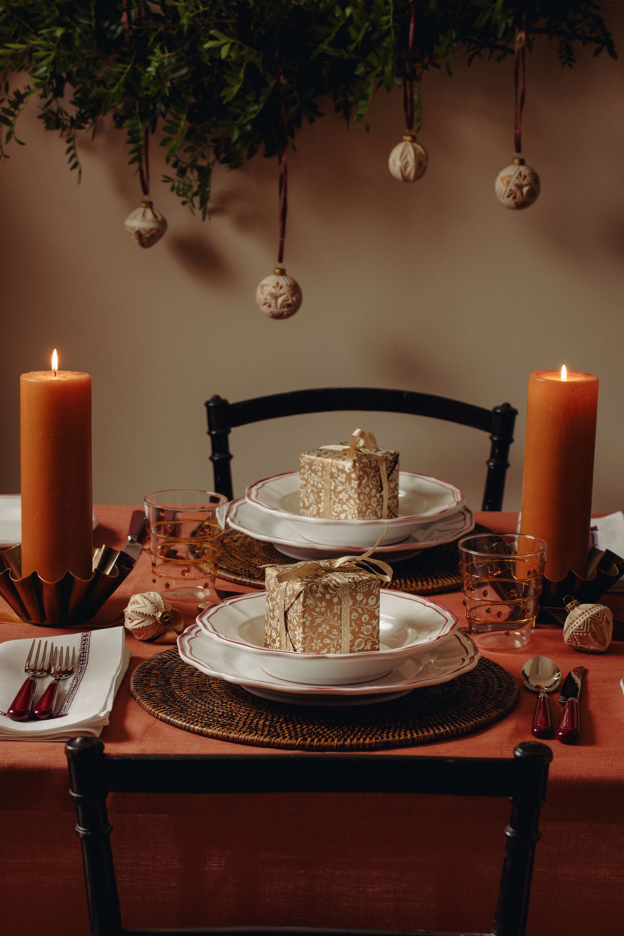 Esme Pillar Candleholder, Brass