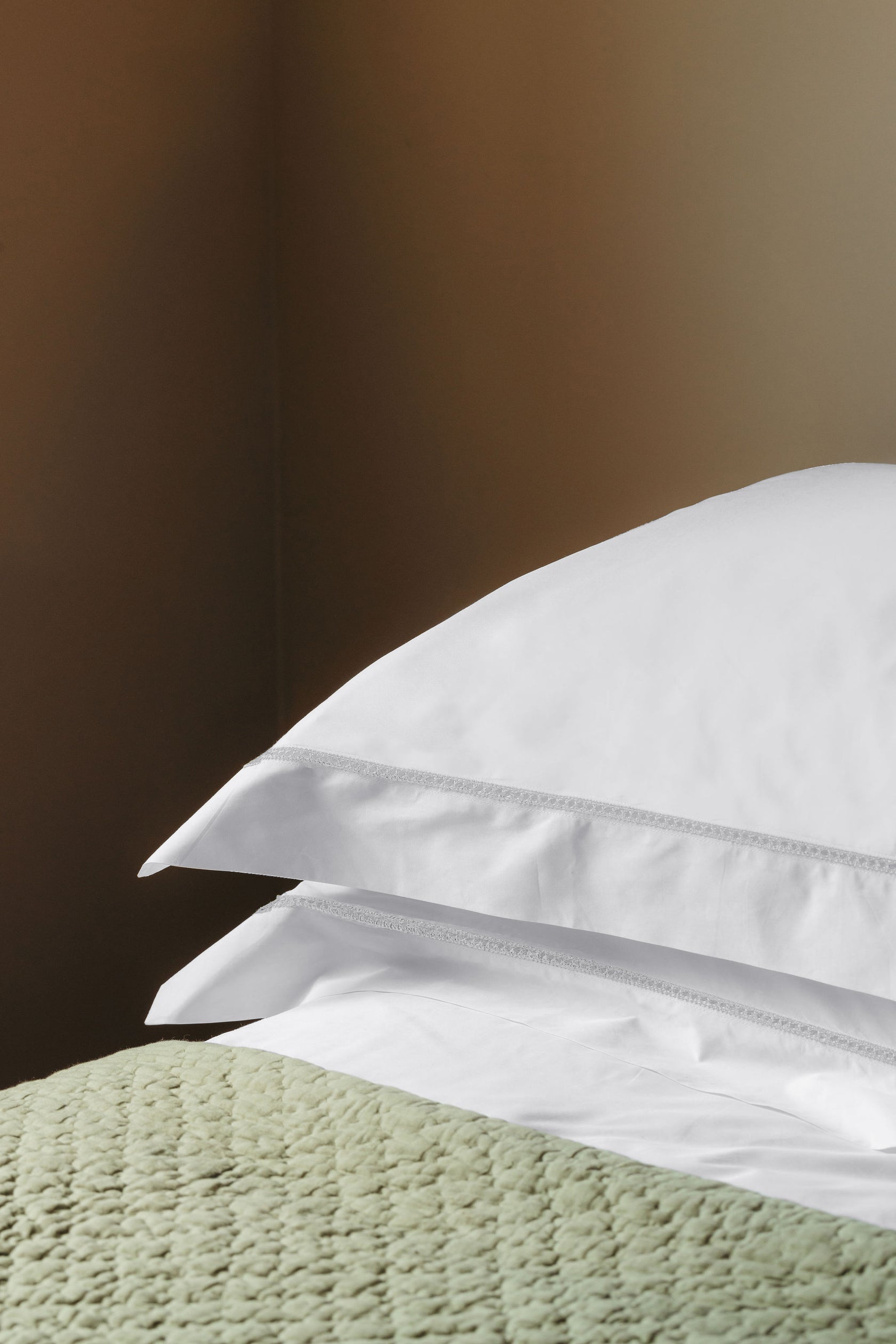 Georgiana Ladderstitch Bed Linen, White