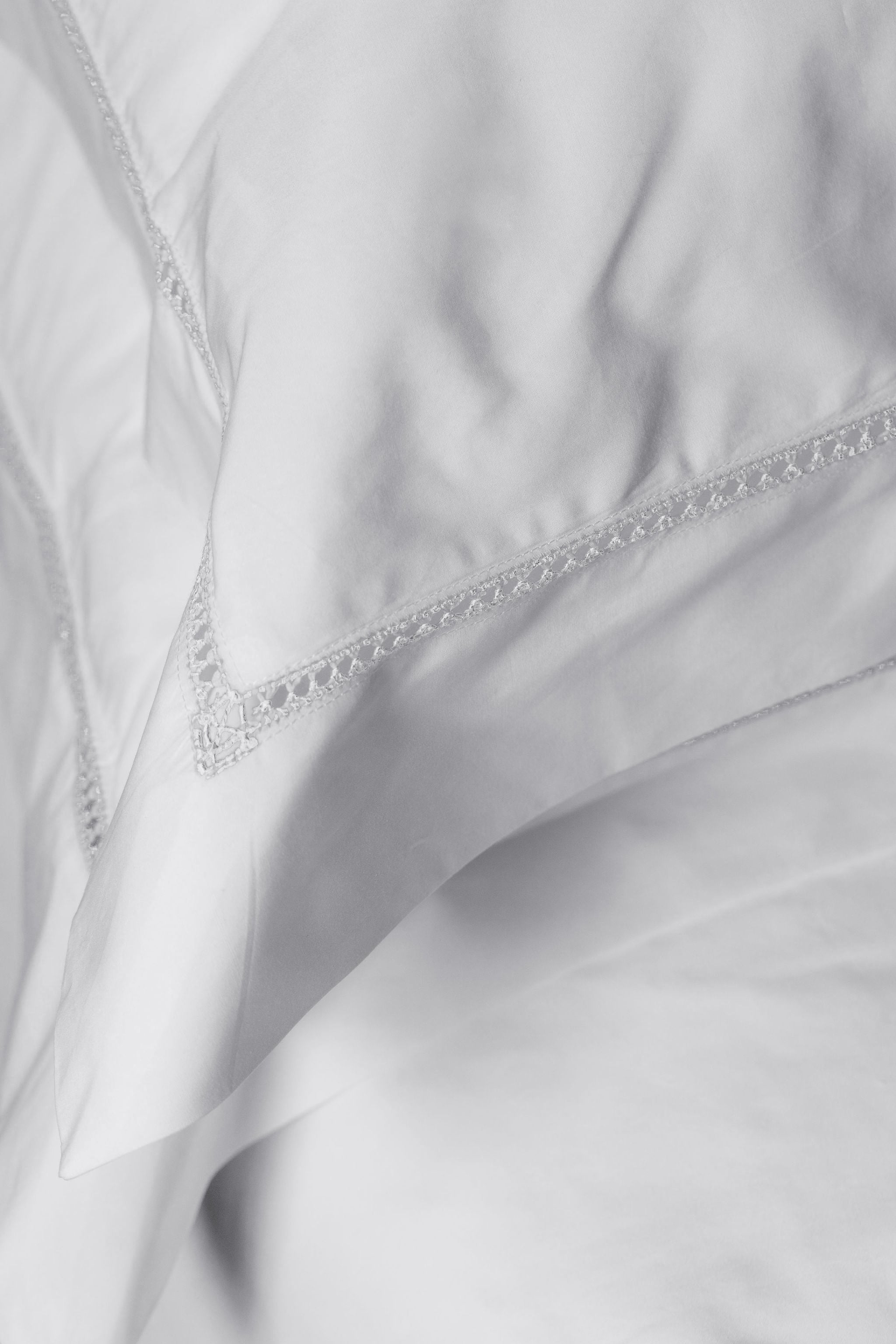 Georgiana Ladderstitch Bed Linen, White