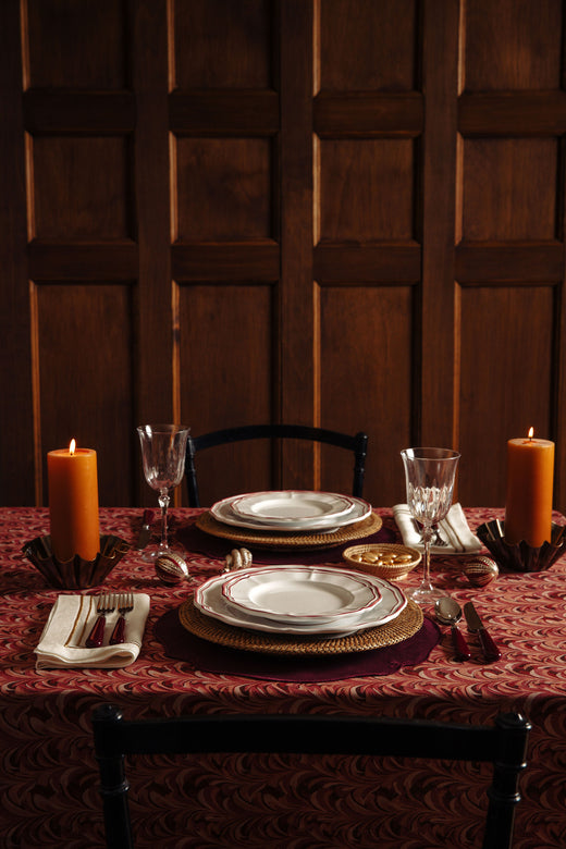 Marble Table Linens, Pink