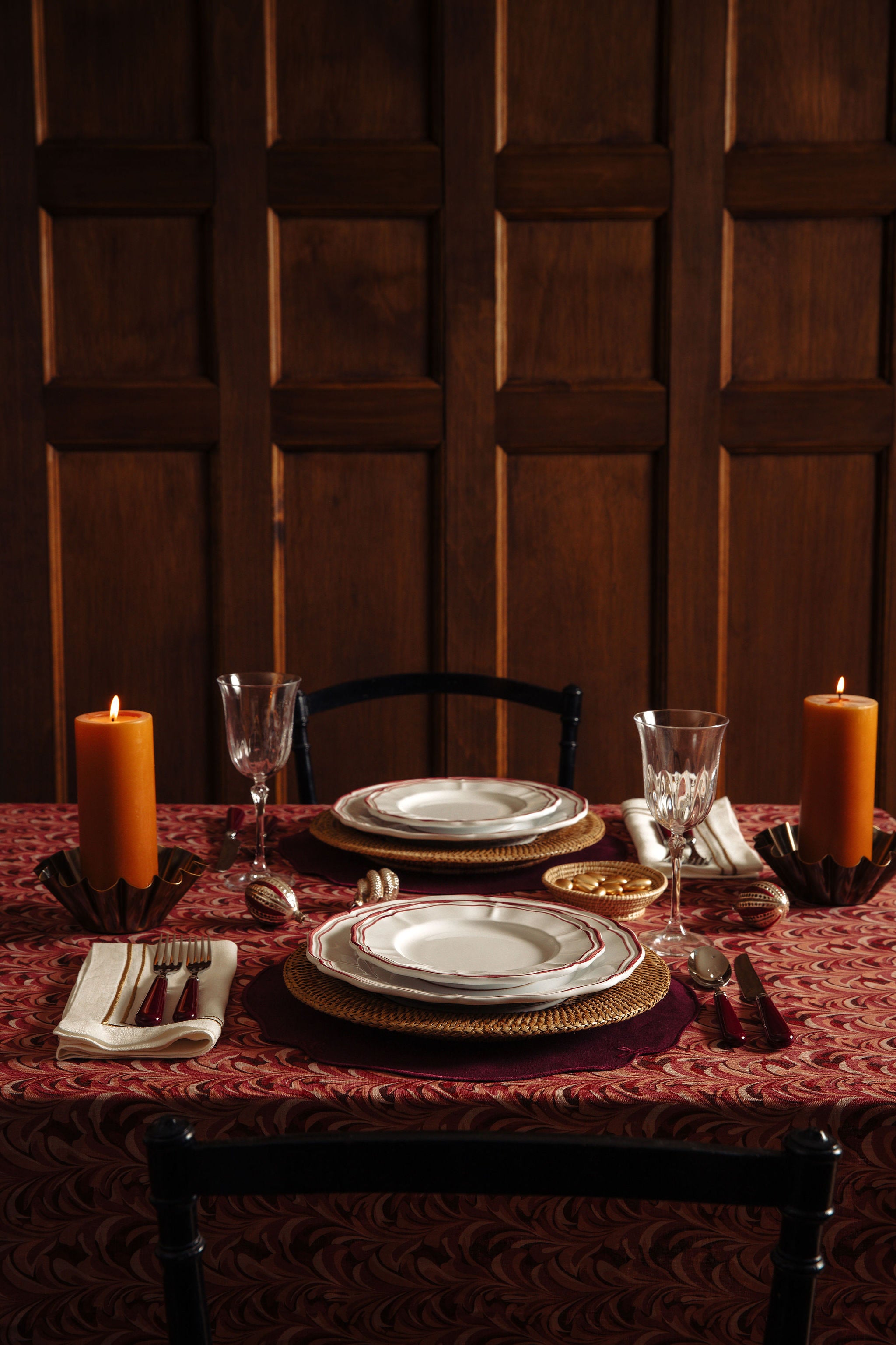 Marble Table Linens, Pink