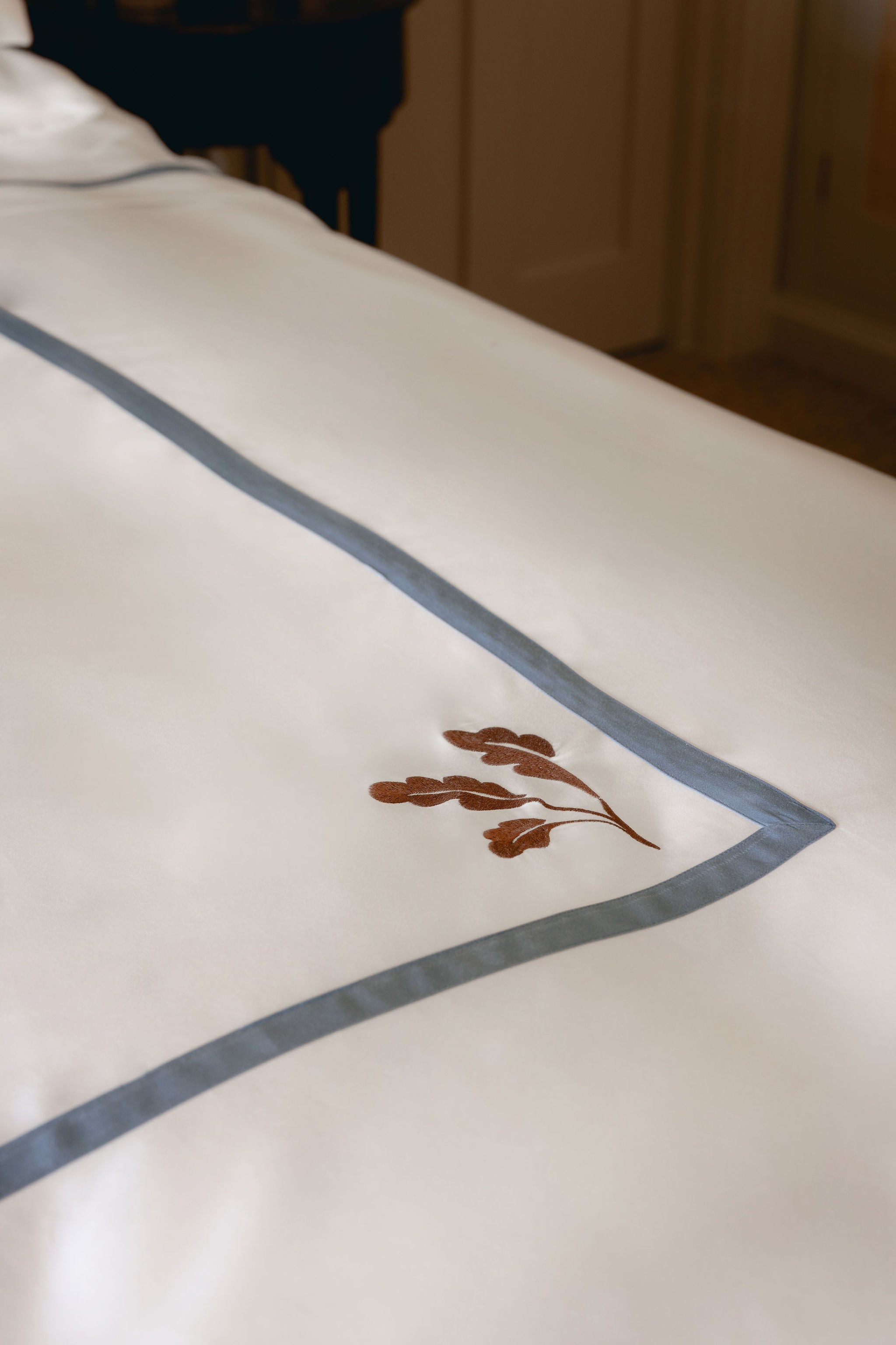 Oneta Duvet Cover, Embroidery Detail