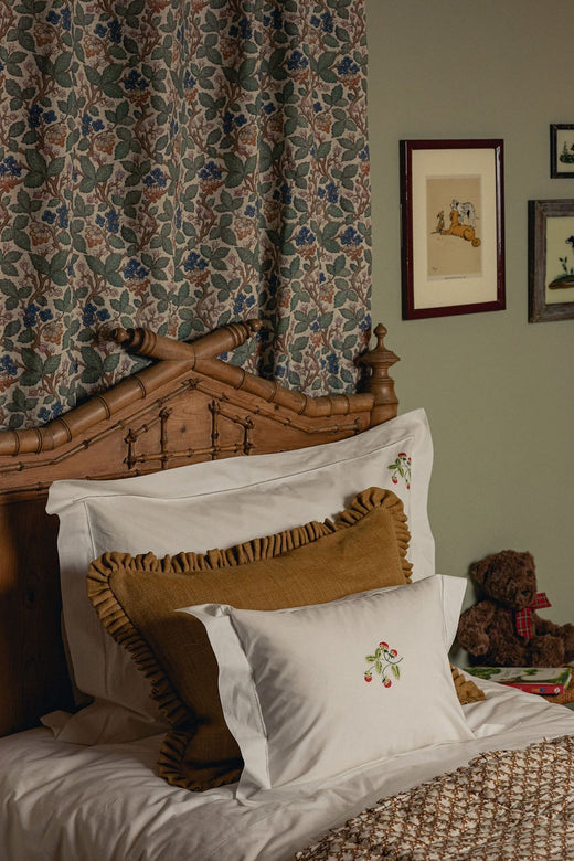 Wild Strawberry Boudoir Pillow