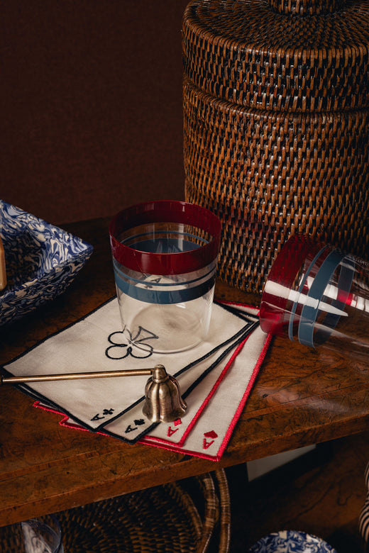 Set of 4 Playing Cards Cocktail Napkins
