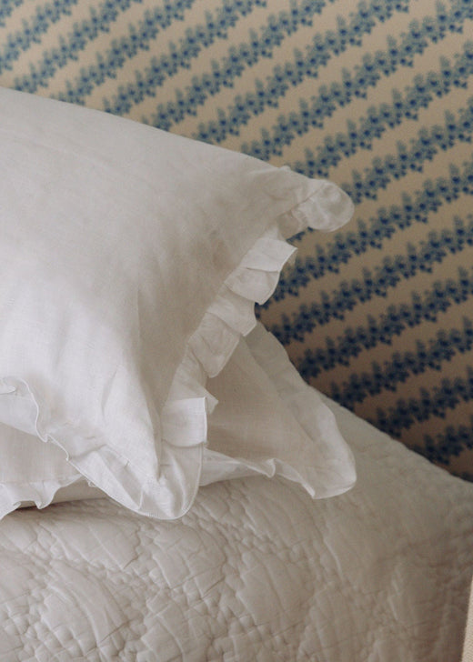 Eva Quilted Cotton Bedspread, White