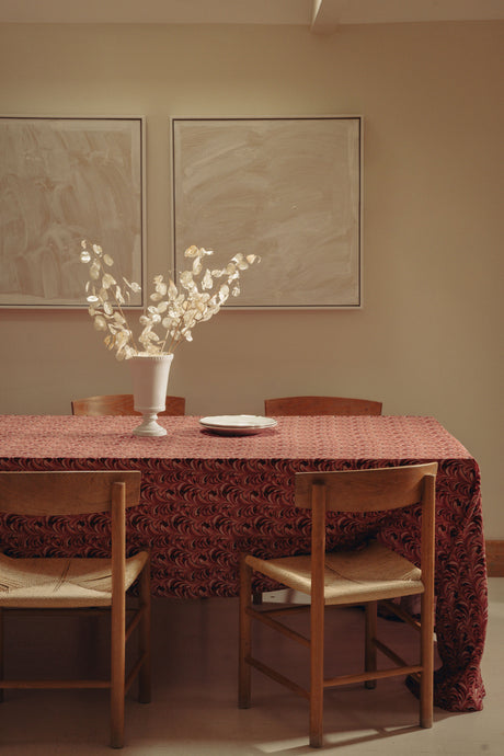 Marble Table Linens, Pink