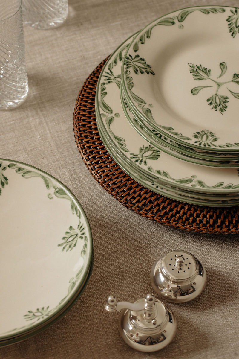 Eleanor Dinner Plate, Forest Green