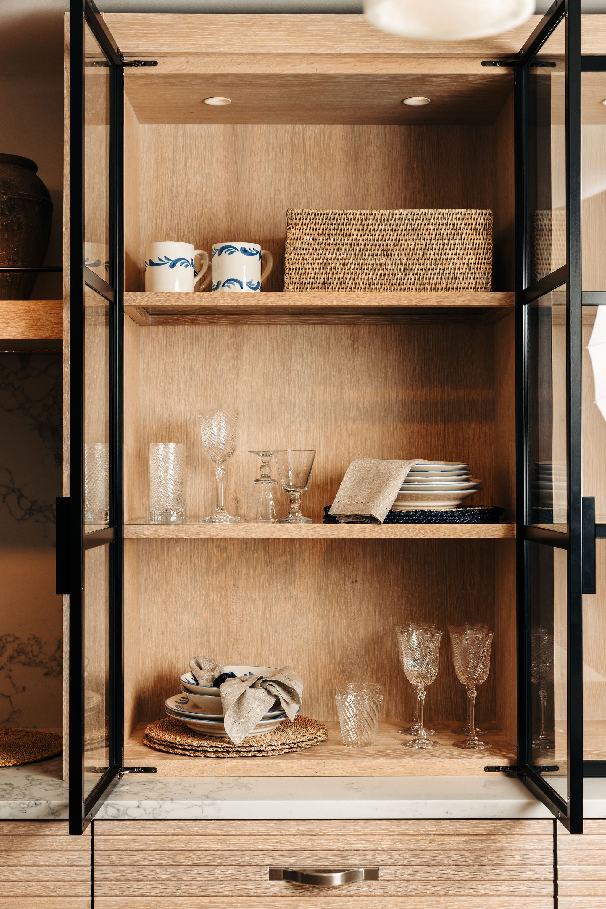 Set of 4 Celia Mugs, Denim Blue