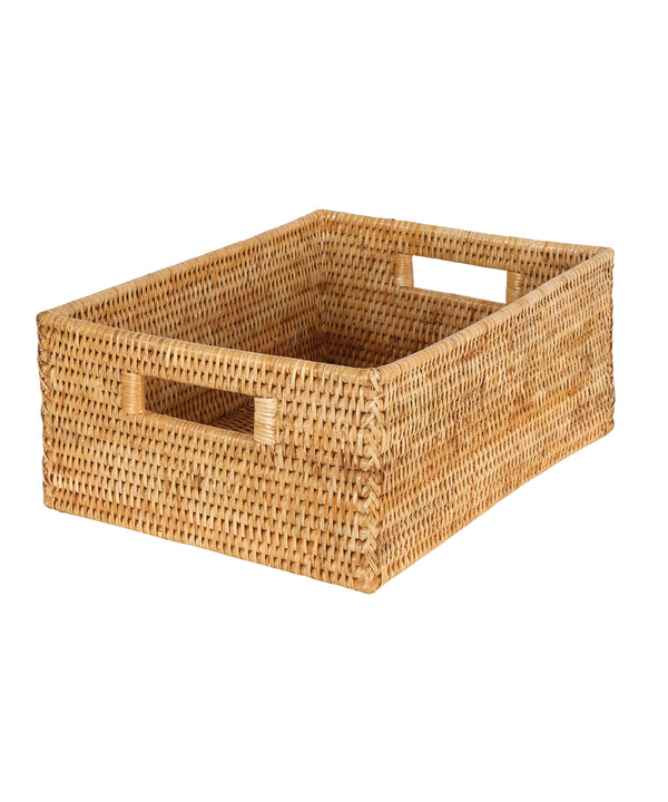 Rebecca Udall Luxury Heritage Rattan wicker organisation storage boxes trays draws. Natural Brown.
