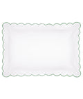 Pair of Annabelle Scalloped Pillowcases, Asparagus