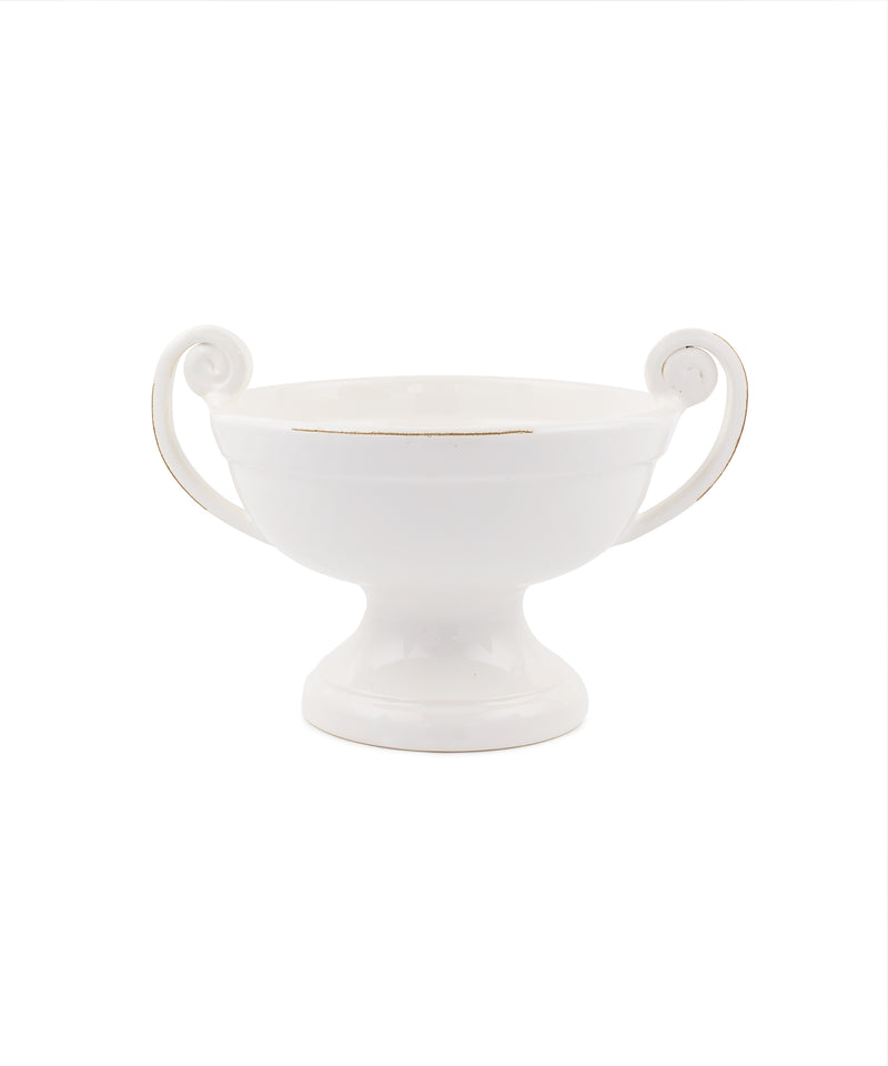 Rebecca Udall luxury ceramic footed bowl with handles