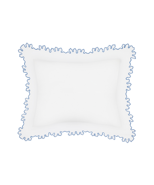Rebecca Udall, Thea Scalloped Boudoir Pillowcase, Denim