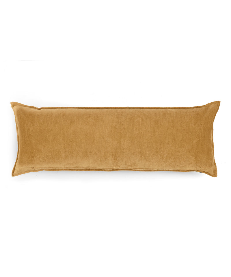 Rebecca Udall Verity Linen Velvet Lumbar Cushion, Nougat, Cut Out 