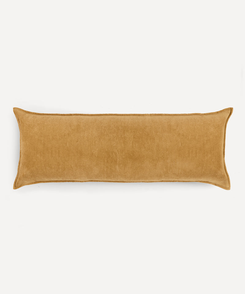 Rebecca Udall Verity Linen Velvet Lumbar Cushion, Nougat, Cut Out