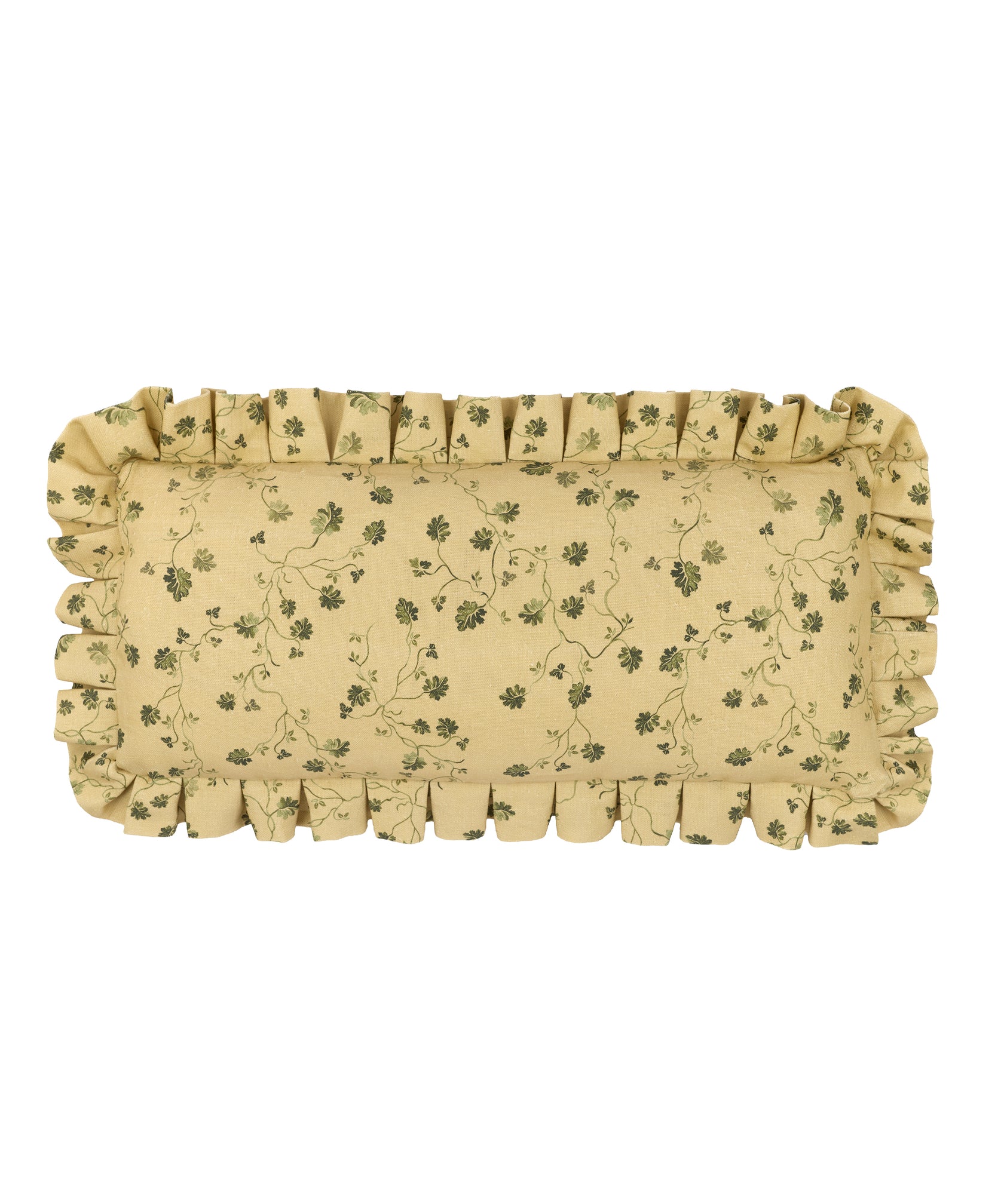 Lila Pleated Linen Cushion, Cut Out