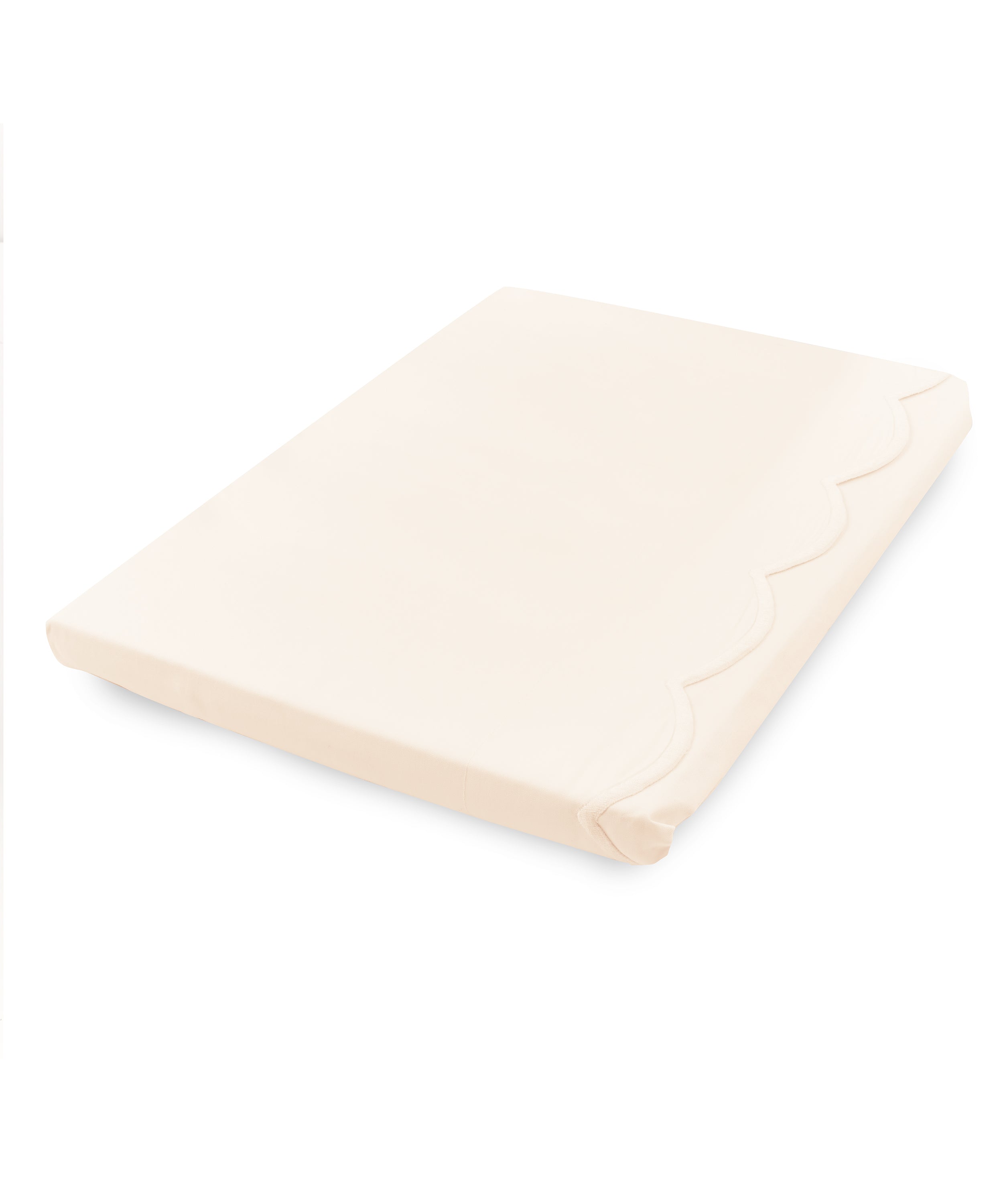 Annabelle Scalloped Bed Linen, Ivory, Cut Out