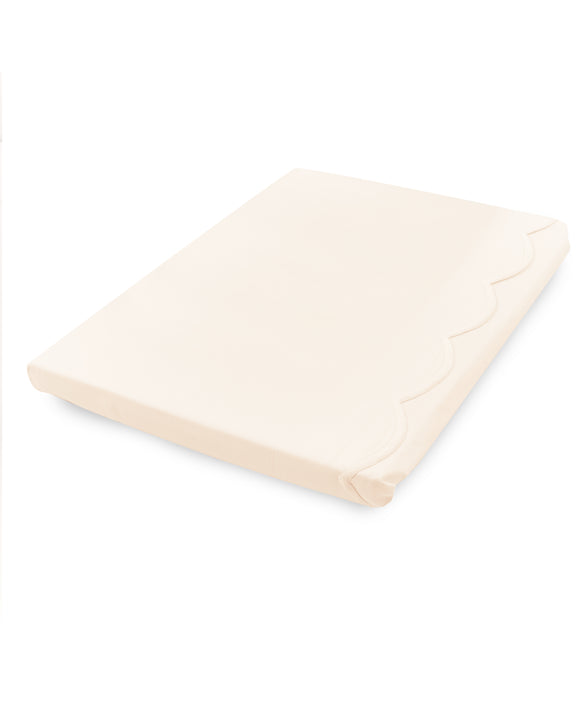 Annabelle Scalloped Bed Linen, Ivory, Cut Out