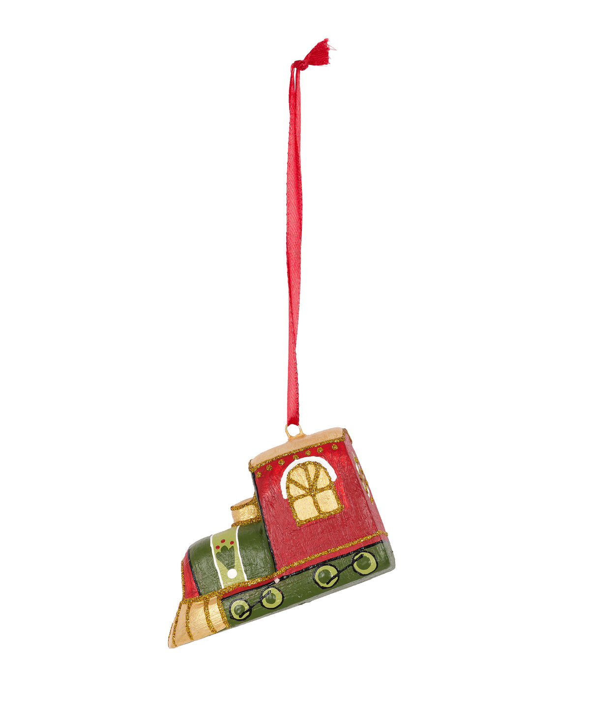 Hand Painted Train Decoration for Christmas