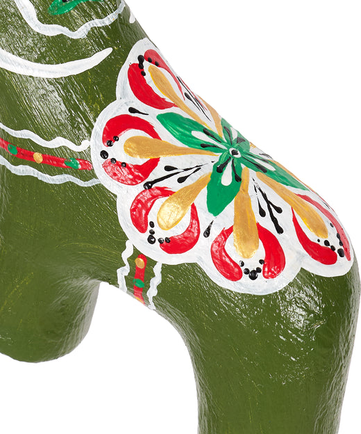 Set of 3 Dala Horse Christmas Decorations, Detail