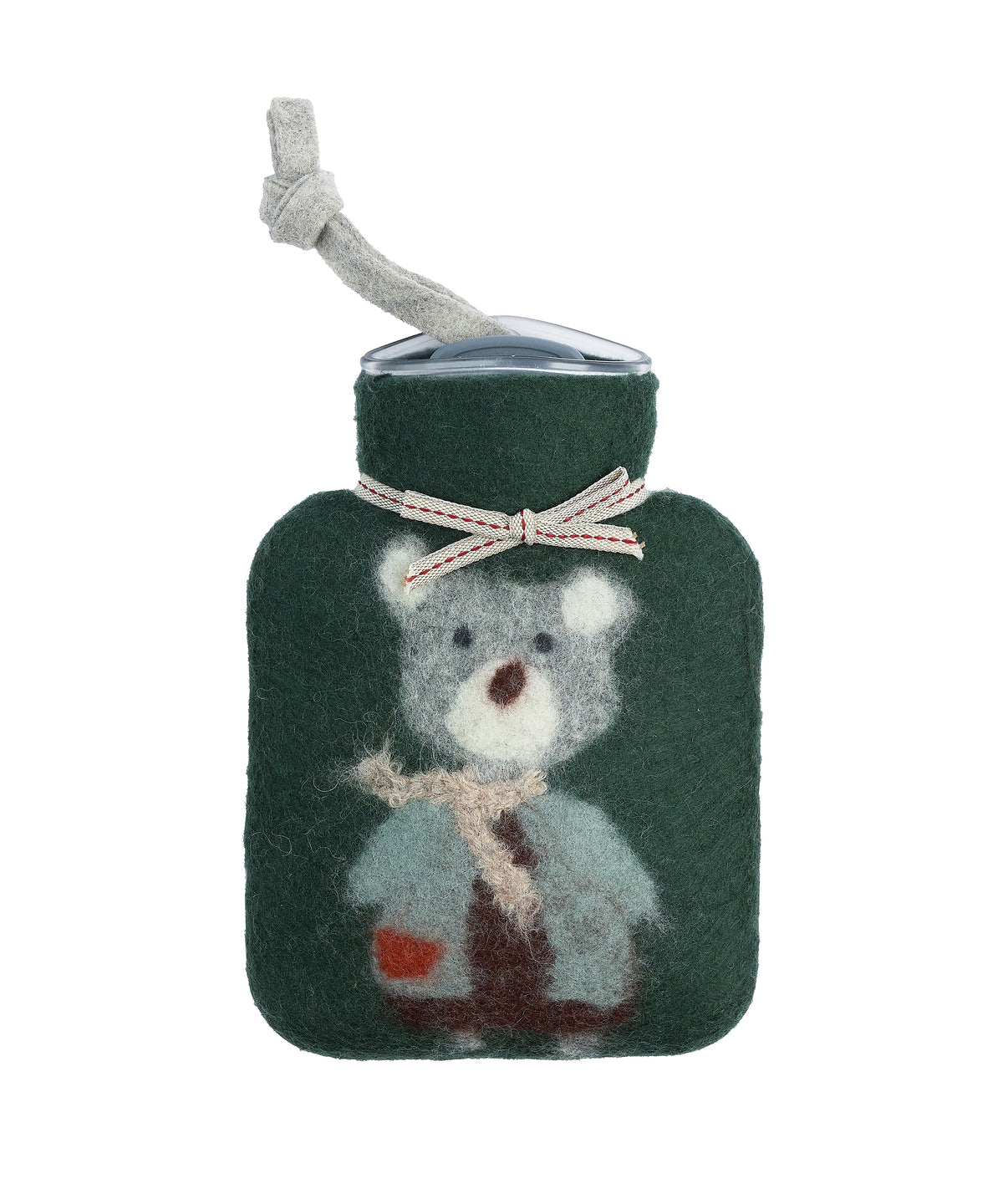 Teddy Merino Wool Mini Hot Water Bottle, Cut Out