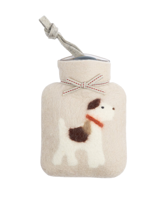 Terrier Merino Wool Mini Hot Water Bottle, Cut Out