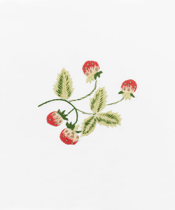Wild Strawberry Boudoir Pillowcase, Detail