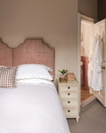 Annabelle Scalloped Bed Linen, Taupe, Bedroom Lifestyle