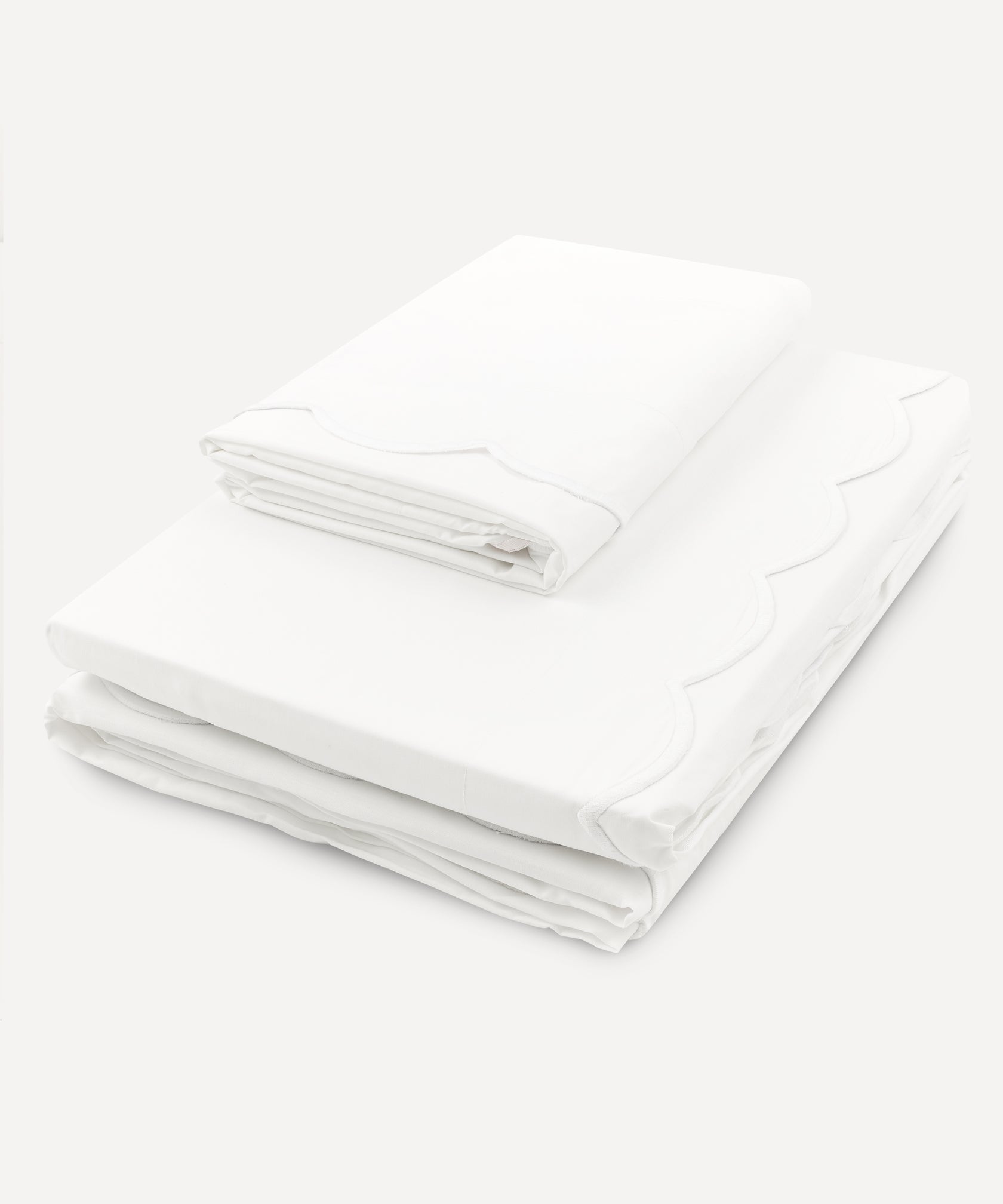 Rebecca Udall Annabelle Scalloped Bed Linen, White, Cut Out