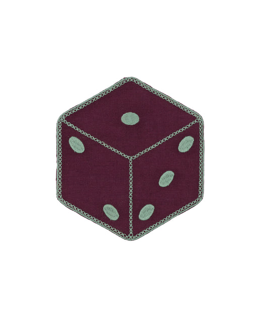 Set of 6 Dice Linen Cocktail Napkins 1