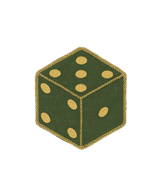Set of 6 Dice Linen Cocktail Napkins 5