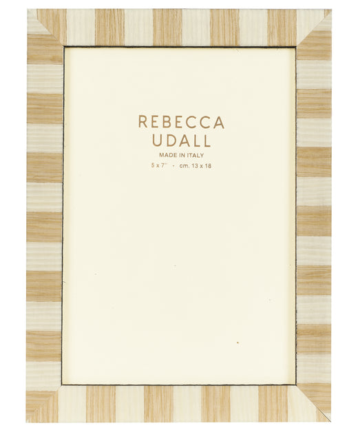 Delilah Striped Photo Frame, Caramel