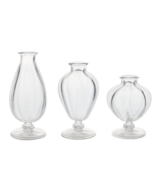 Violet Bud Vase Trio