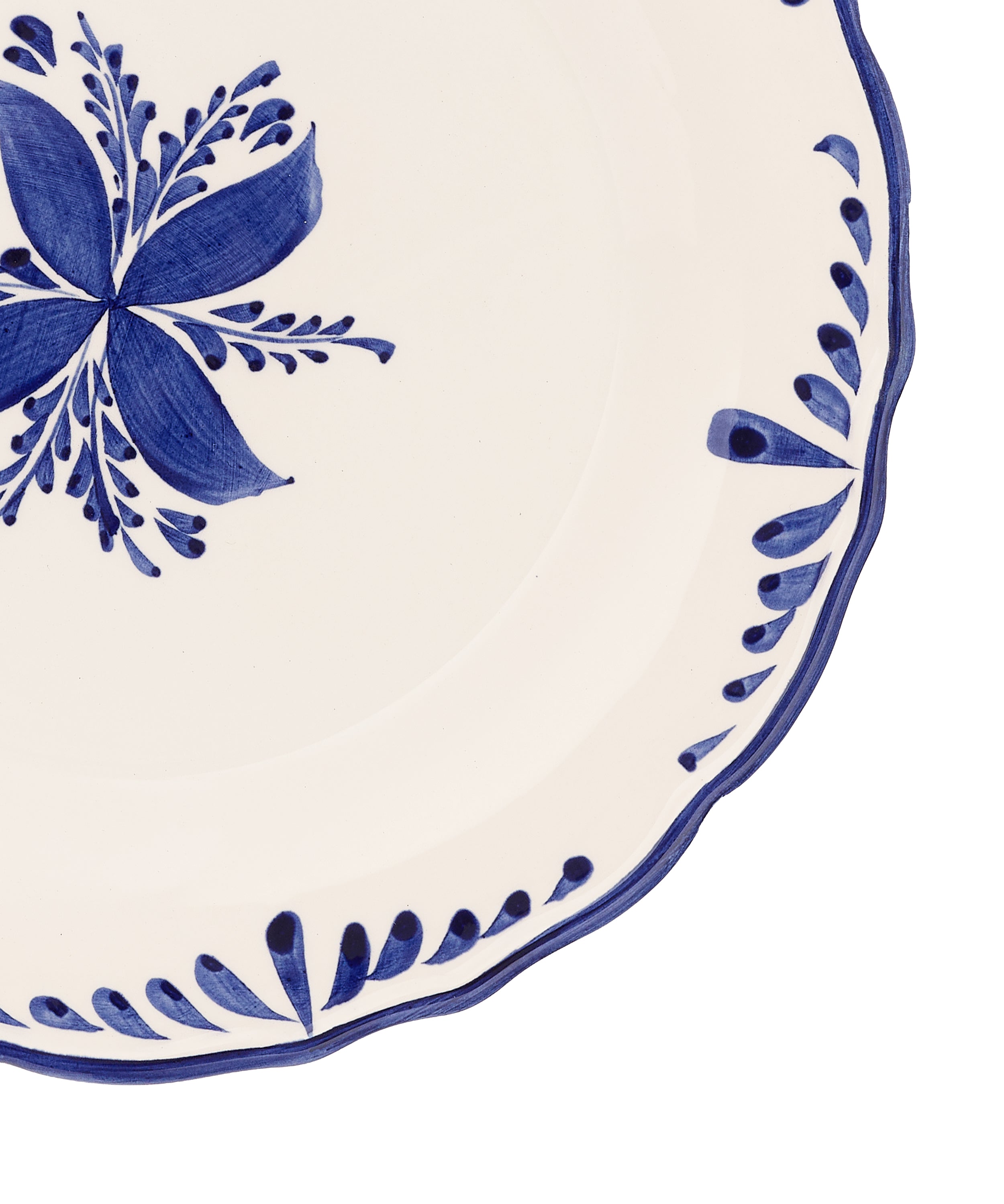 Ottilie Dessert Plate, Blue