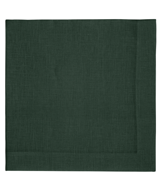 Rebecca Udall, Classic Heritage Linen Christmas Napkin, Forest Green