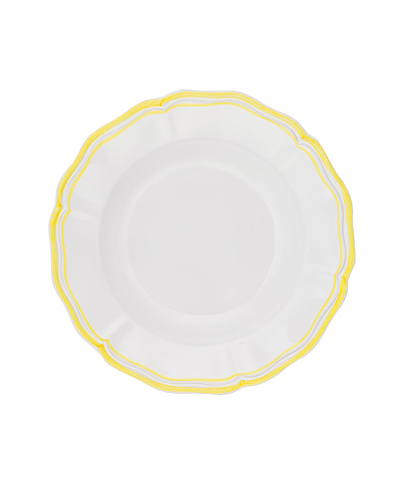Zita Scalloped Crockery, Citrus Yellow, Dinner Plate