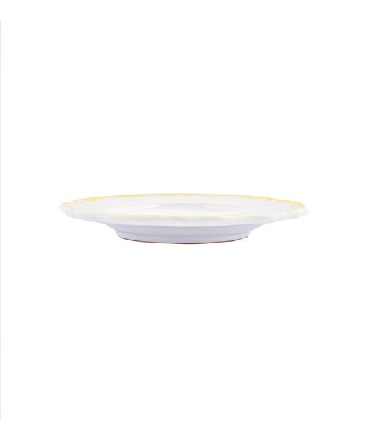 Zita Scalloped Crockery, Citrus Yellow, Dessert Plate, Cut Out