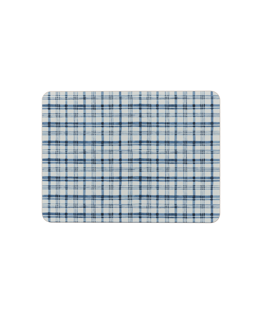 Remy Cork Backed Rectangular Placemat, French Navy