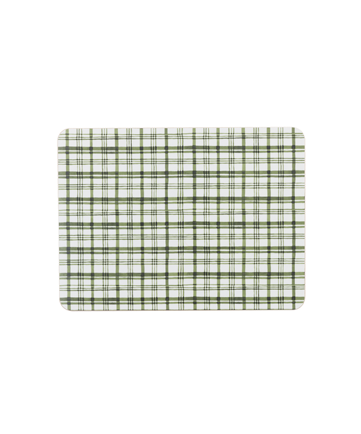 Remy Cork Backed Rectangular Placemat, Ivy