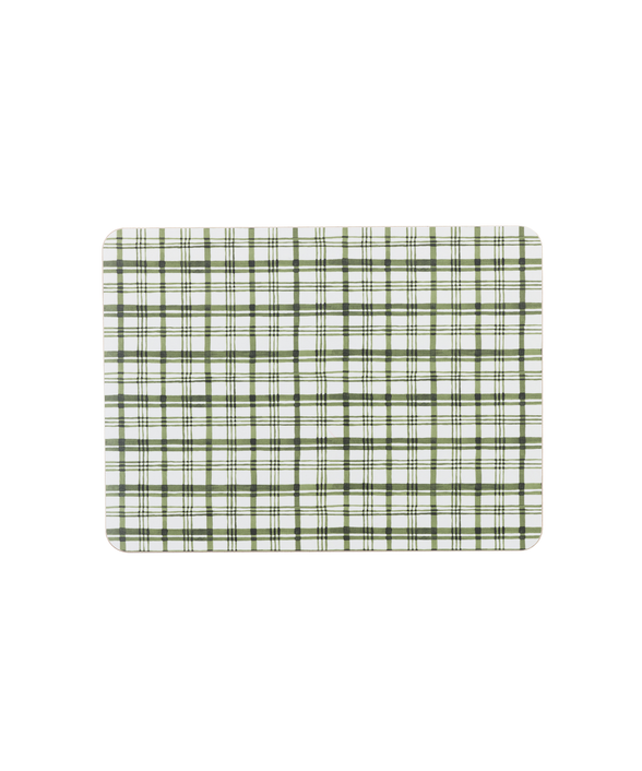 Remy Cork Backed Rectangular Placemat, Ivy