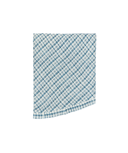 Remy Round Pleated Linen Tablecloth, French Navy