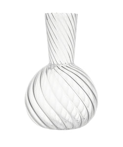 Rebecca Udall, Elegant Tapered Rippled Borosilicate Glass Carafe