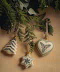 Set of 3 Astrid Christmas Decorations