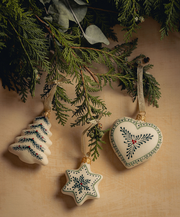 Set of 3 Astrid Christmas Decorations