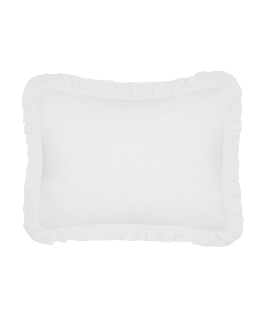 Rebecca Udall Ruffle Linen Boudoir Pillowcase, Cut Out Detail