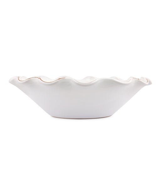 Rebecca Udall Ruffle Ceramic Serving Bowl, White 