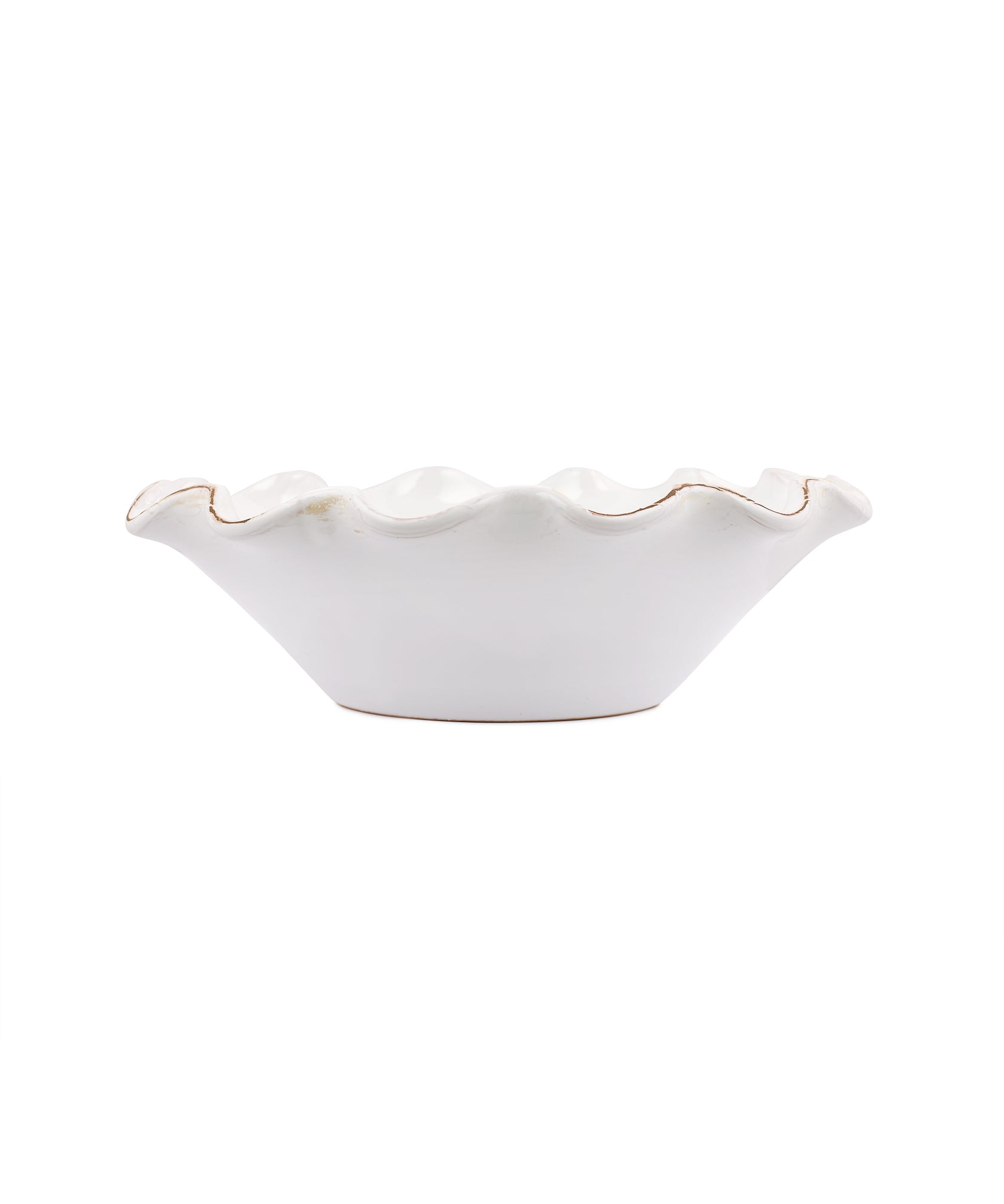 Rebecca Udall Ruffle Decoration Ceramic Bowl, White