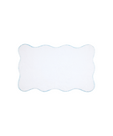 Amelia Scalloped Bath Mat, Powder Blue
